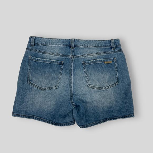 Michael Kors Distressed Denim Jean Shorts Women's Size 6 - Picture 2 of 6